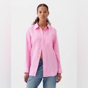 GAP linen Pink Shirt